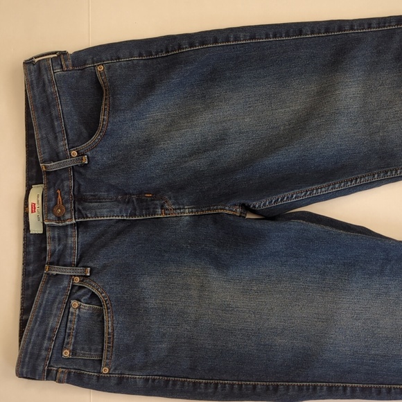 Levi's 523 Lift & Strengthen Distressed Bootcut Jeans 14M Blue - Picture 13 of 16